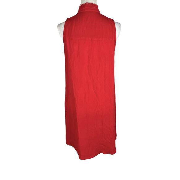 Tuckernuck Pomander Place Dutton Eyelet Sleeveless Mini Dress in Poppy Size XS - Picture 4 of 8